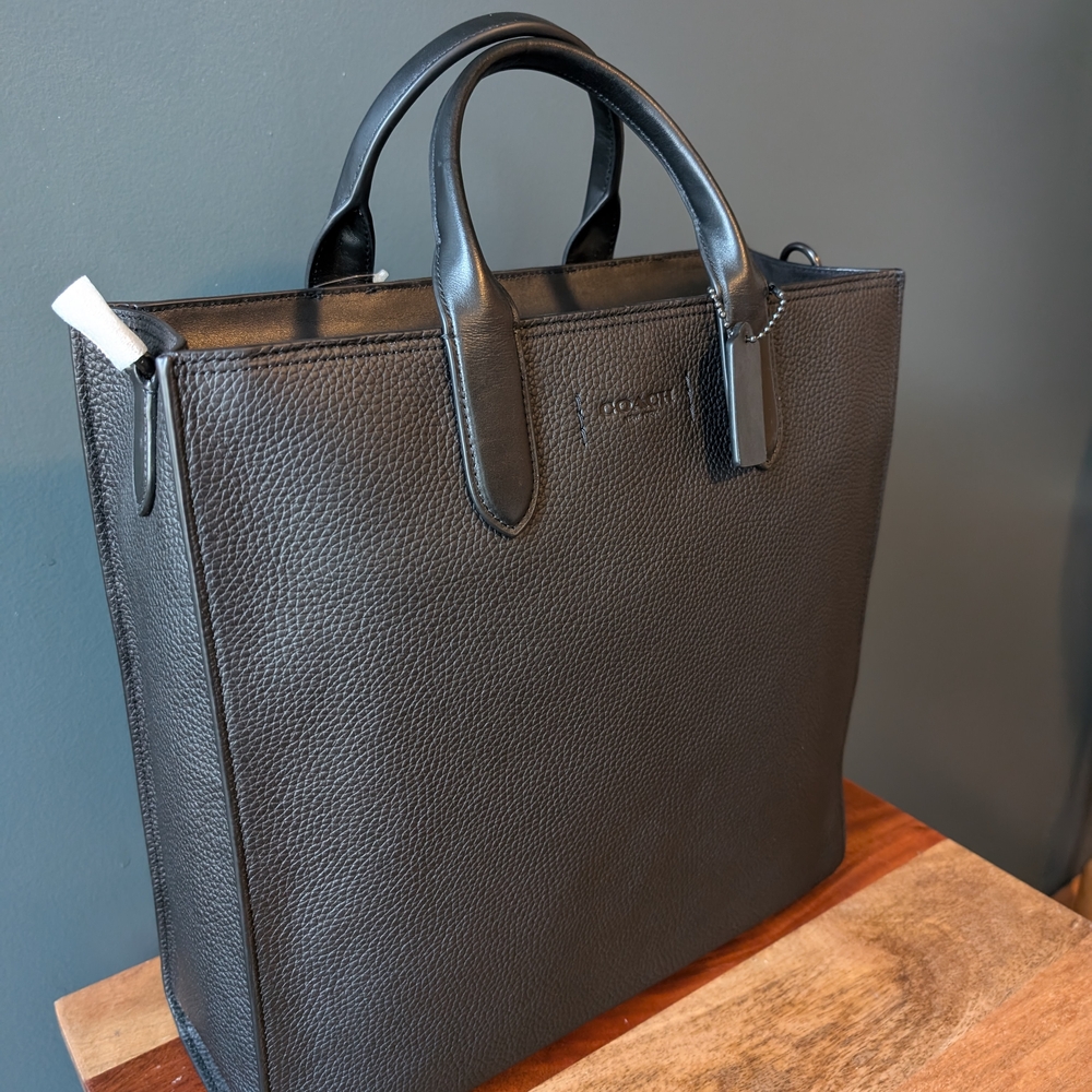 Coach Gotham Tall Tote - Black - Picture 15 of 16